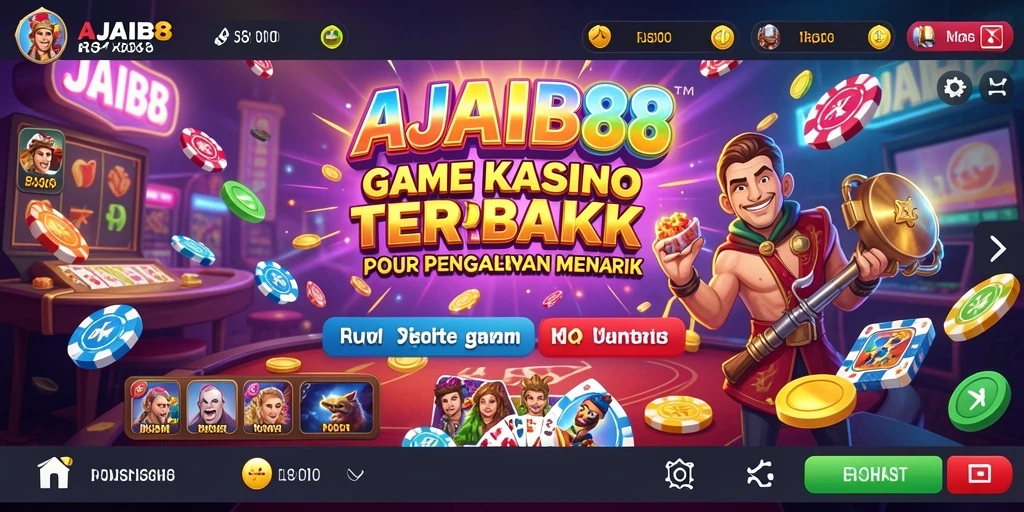 Tampilan grafis menawan dari permainan Kasino AJAIB88.