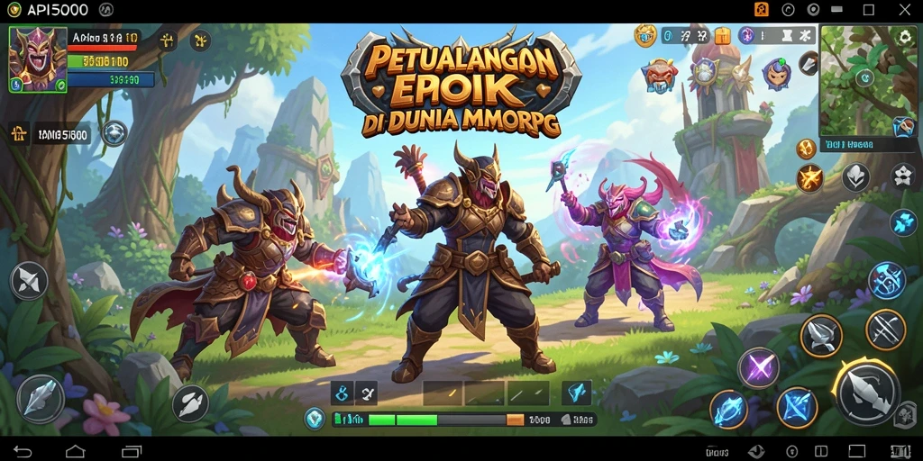 Tampilan gameplay yang menarik dalam API5000, menunjukkan aksi pertarungan seru.
