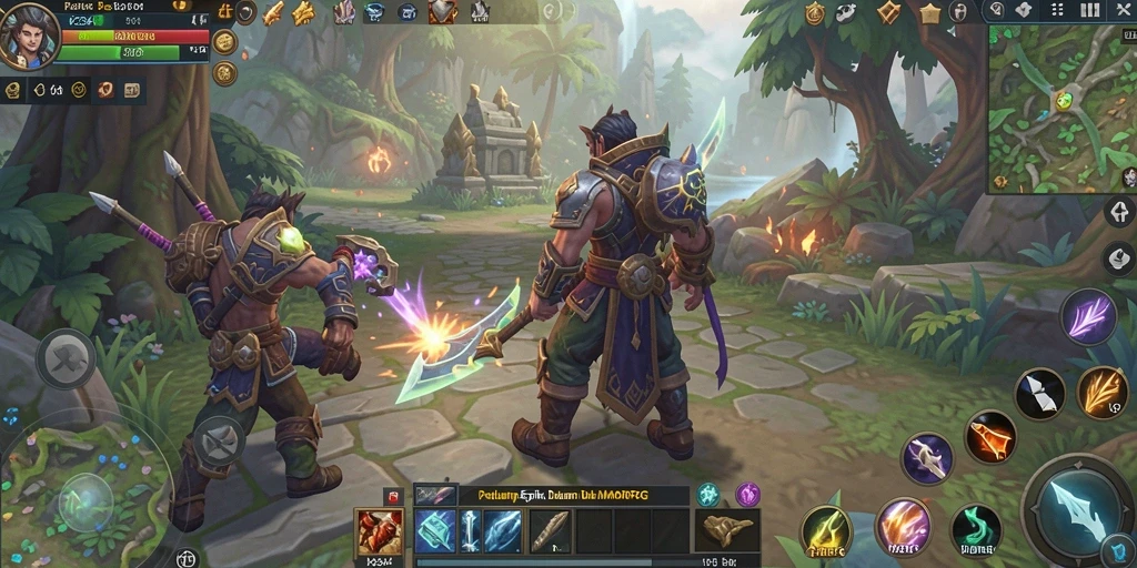 Tampilan gameplay K234 dengan pertarungan seru dalam dunia MMORPG.