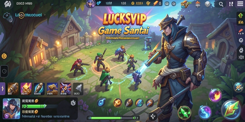 Tampilan gameplay <strong>LUCKSVIP</strong> yang penuh warna dan menarik.