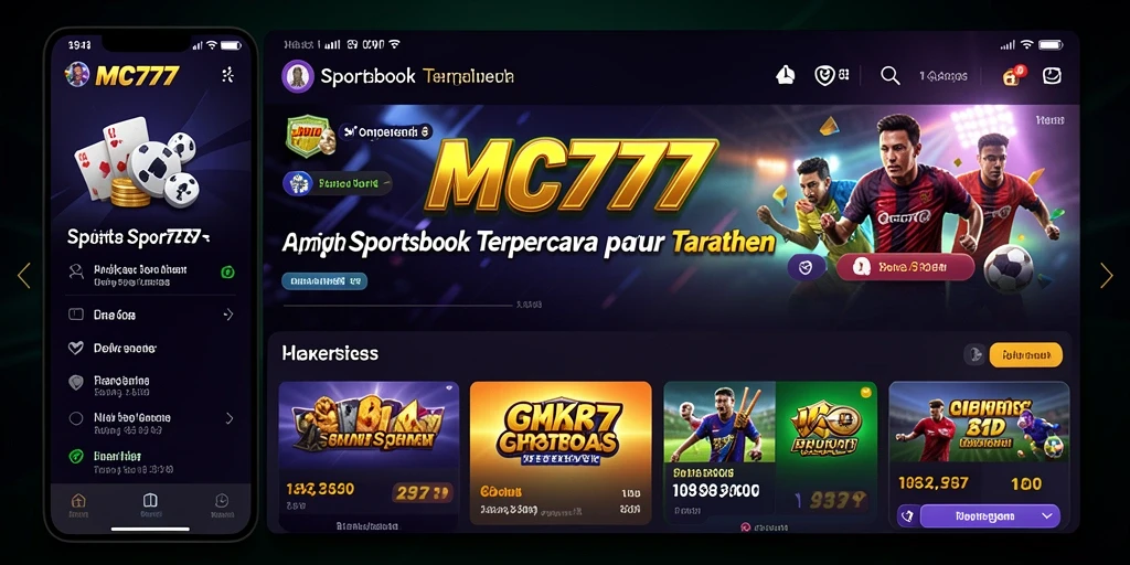 Tampilan gameplay Sportsbook yang menarik di MC777.