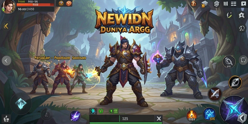 Tampilan gameplay seru dalam petualangan ARPG NEWIDN.