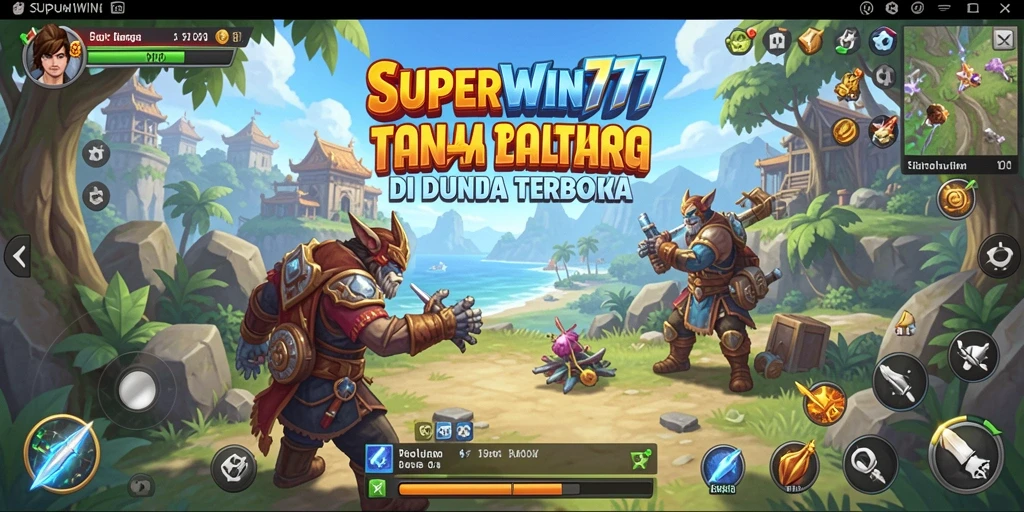 Tampilan gameplay Open World di SUPERWIN777 yang epik